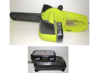 Ryobi ONE Plus 18V Cordless Chainsaw With Sheath, Battery And Battery Charger