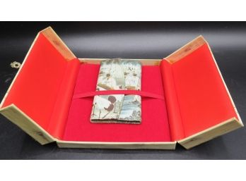 Purse Asian Inspired Coin Purse/keychain Holder - Tri-fold - In Original Box