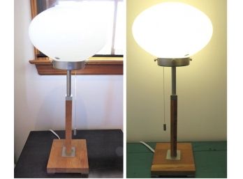 IKEA Table Lamp - Lareda Wood, Metal & Glass - Set Of 2