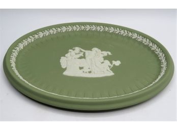 Wedgewood White On Green Oval Platter