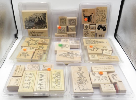 8 Sets Of Stampin' Up!  Sets Of Stamps -  47 Total Stamps