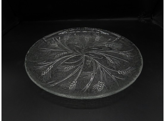 Glass Decorative Dish - 10' In Diameter