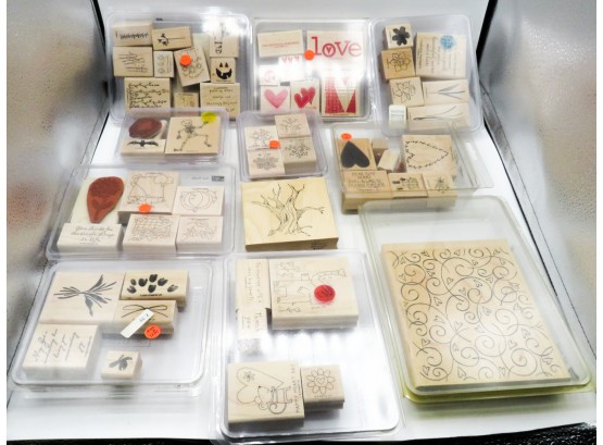9 Sets Of Stampin' Up!  Sets Of Stamps - 55 Total Stamps
