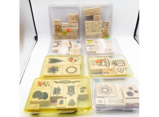 8 Sets Of Stampin' Up!  Sets Of Stamps -  51 Total Stamps