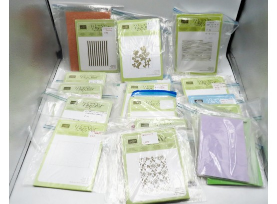 Lot Of 15 Stampin Up! Textured Impressions Embossing Folders