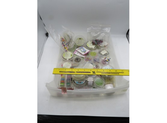 Large Arts And Crafts Lot -  Stampin Up! Pins, Decorative Buttons, Decorative Metal Pins, Thread