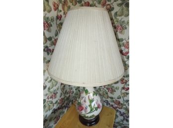Floral Table Lamp W/ Shade