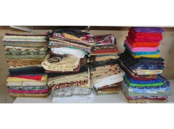 Large Lot - Quilt Fabric Scrap Bundle, Fabric Remnants, Fat Quarter Bundle, Cotton Fabric Scrap, F