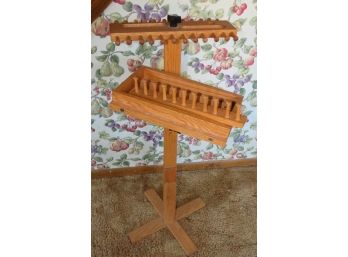 Handcrafted Portable Needlepoint/Emboidery Thread Stand - Needs Glue