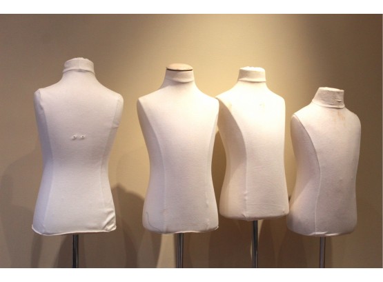 Mannequin Retail Store Display Soft Body W/ Stands Lot Of 4
