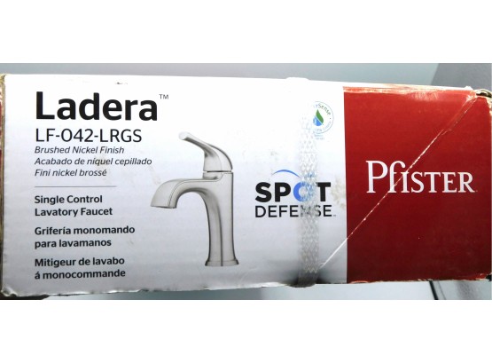 Ladera Single-Hole Single-Handle Bathroom Faucet In Spot Defense Brushed Nickel LF-042-LRGS
