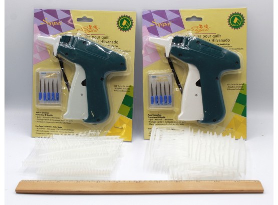 Siyipai Quilting Quilter's Tagging Gun With 5 FREE Replacement Needles Barbs Kit Lot Of 2