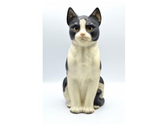 Vintage Ceramic Cat Sculpture Simon 1987