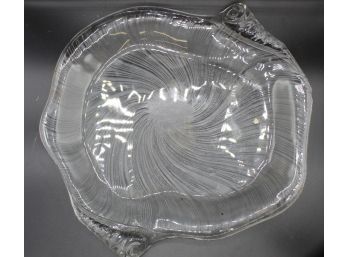 Studio Nova 12' Glass Seashell Platter WY061/313