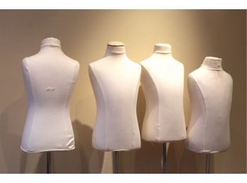 Mannequin Retail Store Display Soft Body W/ Stands Lot Of 4