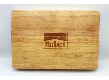 Marlboro Miles Vintage Wooden Poker Cards & Chip Set