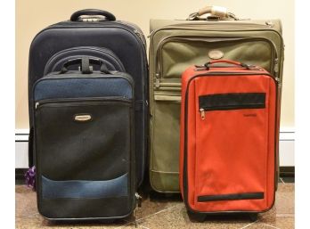 Modan Essentials & Atlantic Luggage Company Suitcases Lot Of 4