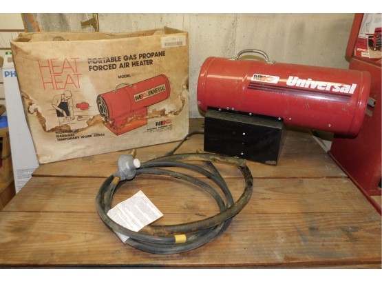 Portable Gas Propane Forced Air Heater - National Riverside Company - Box Included