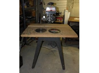 Craftsman By Sears 10 INCH Electric 2.5 HP Radial Arm Saw - MISSING CHUCK KEY
