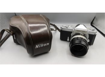 Nikon Nikkormat With Leather Nikon Case