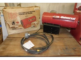 Portable Gas Propane Forced Air Heater - National Riverside Company - Box Included