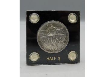 1926 Oregon Trail Memorial Half Dollar Coin In Case