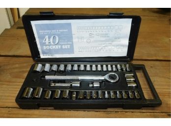 38-piece Forged Steel Socket Set With Carry Case