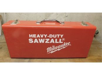 Milwaukee Heavy Duty Metal Sawzall Case With Sawzall Blades - SAWZALL NOT INCLUDED