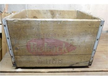 Vintage Wooden Dairy Crate - Boback