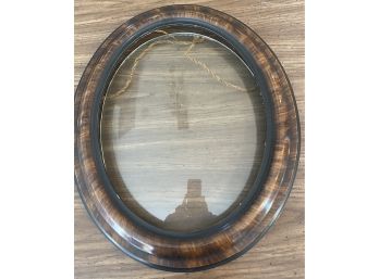 Antique Oval Wood Frame