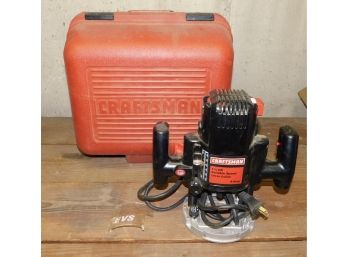 Craftsman 1 3/4 HP Plunge Router With Carry Case