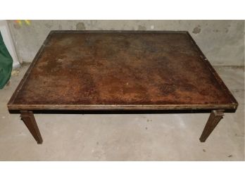 Vintage Handmade Rectangular Coffee Table