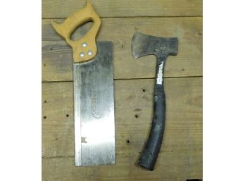 Corsar Tempered Steel Back Saw With Hatchet