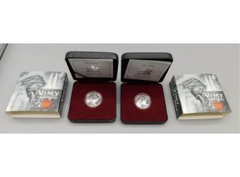 Royal Canadian Mint Vimy Ridge 1917-2002 Commemorative Coin - 2 Total