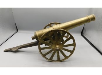 Vintage Brass Cannon Decor