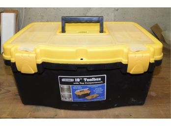 Storehouse 19 INCH Plastic Tool Box With Top Compartments