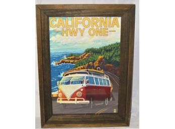 Lantern Press 'California Hwy One' Framed Poster