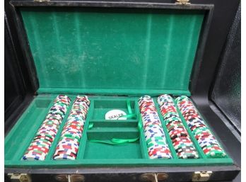 Poker Chip Set In Carry Case