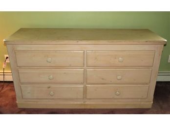 Dresser - Vintage Pine Wood 6-drawer Dresser