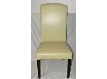 High-back Chair - Ivory Faux Leather
