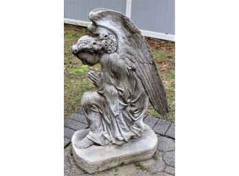 Limestone Angel Praying Statue