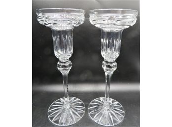 Crystal Candlestick Holders - Set Of 2