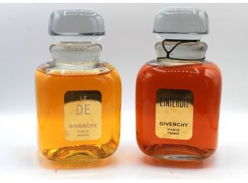 Parfums Le De Givenchy Vintage Factory Sealed Factices Fragrance Bottles Made In France Lot Of 2