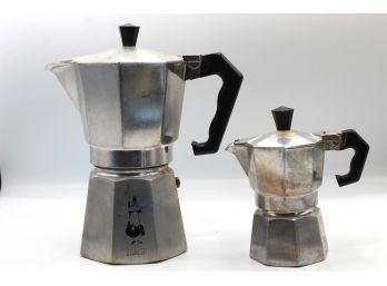 Moka Express Demitasse Expresso Coffee Pot Lot Of 2 Made In Italy