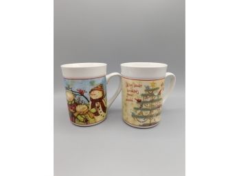 Everyday Gibson Winter Wonderland Coffee Mugs - Set Of Two