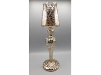 Mercury Glass Lamp W/ Flamless Candle