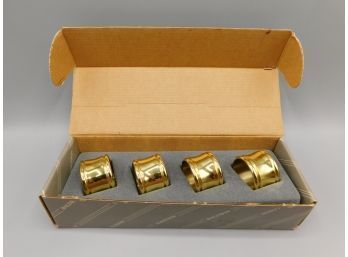 Baldwin Polished Brass Dover Napkin Rings - Set Of Four