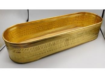 Fortunoff Gold Tone Metal Decorative Bin