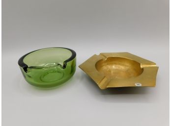 Decorative Ash Trays - Set Of Two