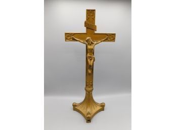 Inri Jesus Of Nazareth Religious Cross Display
